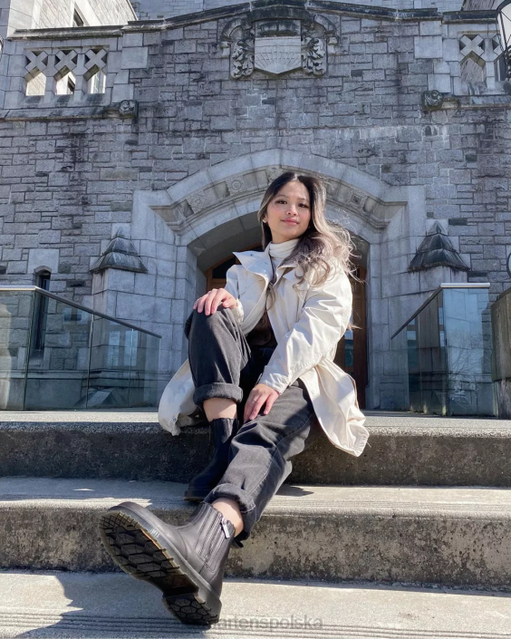 obuwie czarny pług śnieżny F28B164 Buty Chelsea Wintergrip z zamkiem błyskawicznym 2976 dm kobiety Dr. Martens