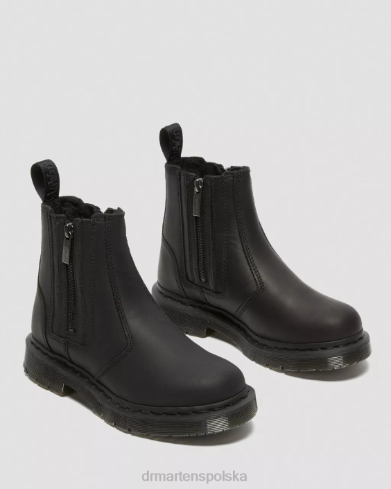 obuwie czarny pług śnieżny F28B164 Buty Chelsea Wintergrip z zamkiem błyskawicznym 2976 dm kobiety Dr. Martens