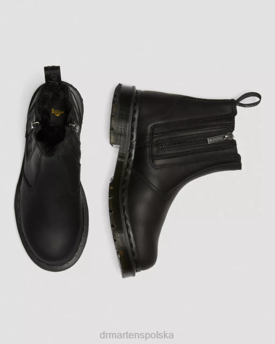 obuwie czarny pług śnieżny F28B164 Buty Chelsea Wintergrip z zamkiem błyskawicznym 2976 dm kobiety Dr. Martens