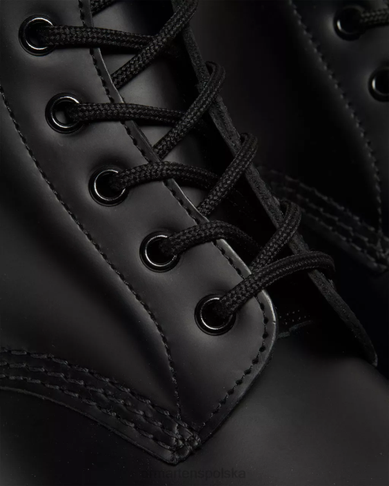 obuwie czarny gładki F28B33 Botki do kostki z gładkiej skóry w kolorze żółtym 101 kobiety Dr. Martens