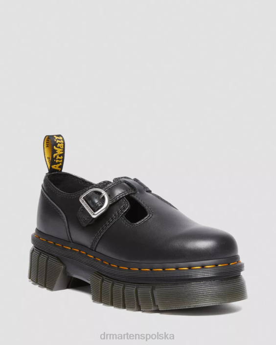 obuwie czarna nappa lux F28B228 Buty Mary Jane na platformie Audrick Nappa Lux kobiety Dr. Martens