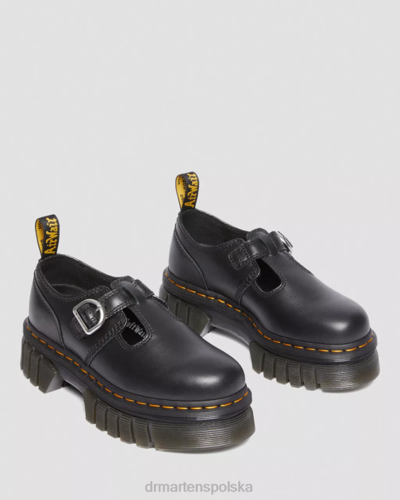 obuwie czarna nappa lux F28B228 Buty Mary Jane na platformie Audrick Nappa Lux kobiety Dr. Martens