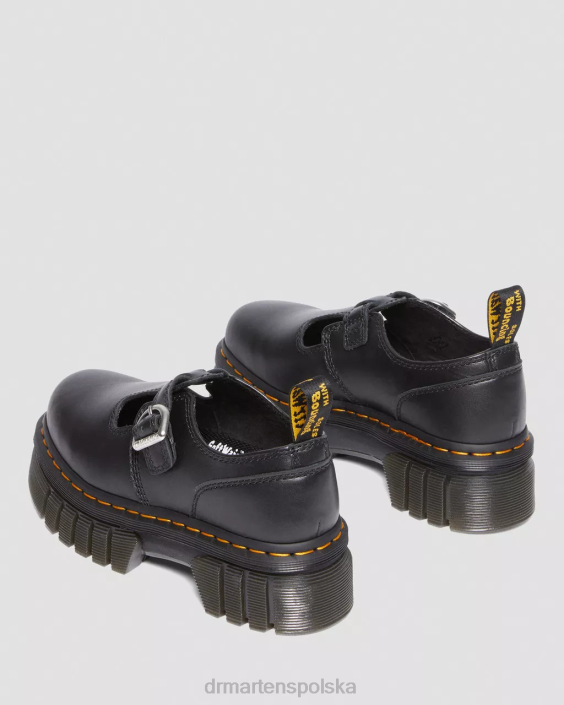 obuwie czarna nappa lux F28B228 Buty Mary Jane na platformie Audrick Nappa Lux kobiety Dr. Martens