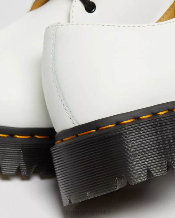 obuwie biały gładki F28B235 Oksfordy 1461 bex z gładkiej skóry kobiety Dr. Martens