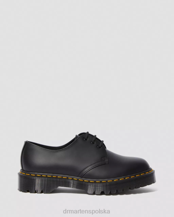 obuwie czarny gładki F28B220 Oksfordy 1461 bex z gładkiej skóry kobiety Dr. Martens