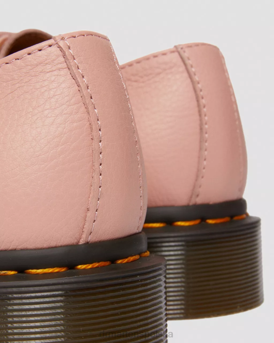 obuwie brzoskwiniowo-beżowa Virginia F28B310 Oksfordy ze skóry Virginia 1461 kobiety Dr. Martens