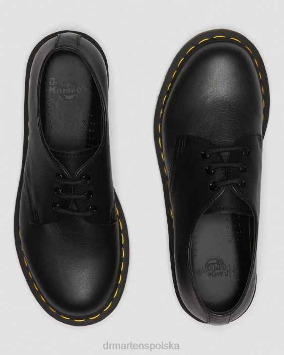 obuwie czarna Wirginia F28B286 Oksfordy ze skóry Virginia 1461 kobiety Dr. Martens