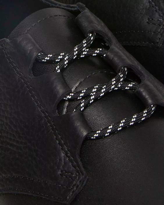 obuwie czarna sechura i atakama F28B316 Oksfordy z 1461 roku, wykonane w Anglii, ze skóry ghillie kobiety Dr. Martens