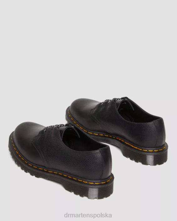obuwie czarna sechura i atakama F28B316 Oksfordy z 1461 roku, wykonane w Anglii, ze skóry ghillie kobiety Dr. Martens