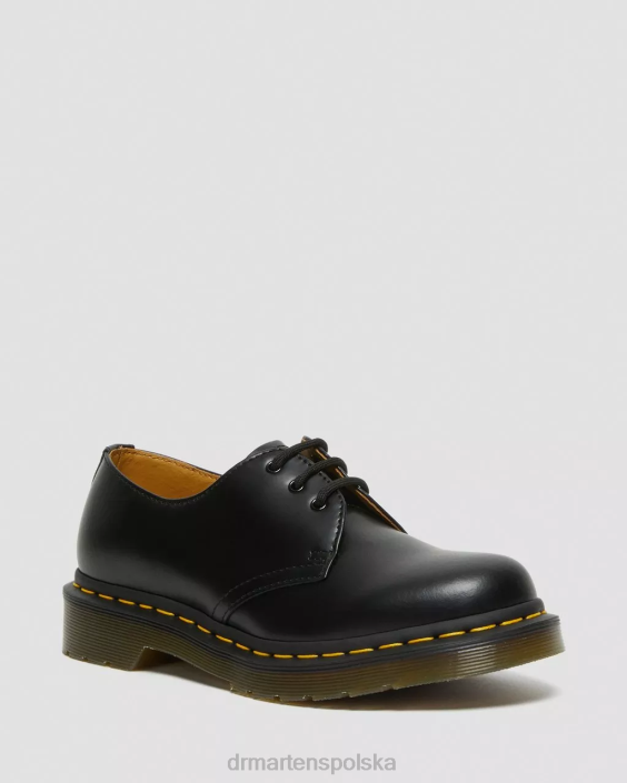 obuwie czarny gładki F28B281 Oksfordy 1461 z gładkiej skóry kobiety Dr. Martens