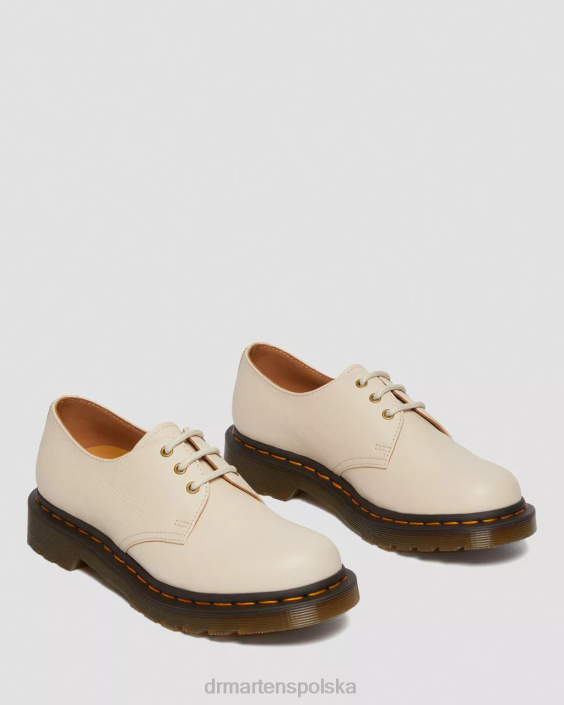 obuwie pergaminowa beżowa Virginia F28B322 Oksfordy ze skóry Virginia 1461 kobiety Dr. Martens