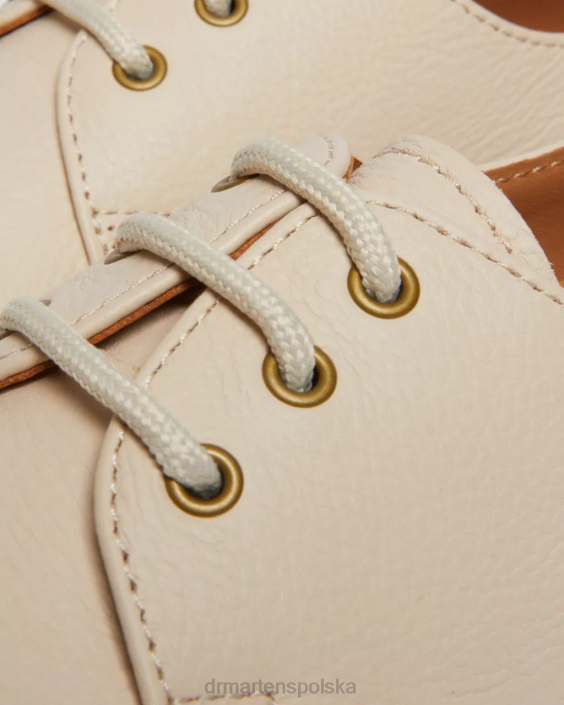 obuwie pergaminowa beżowa Virginia F28B322 Oksfordy ze skóry Virginia 1461 kobiety Dr. Martens