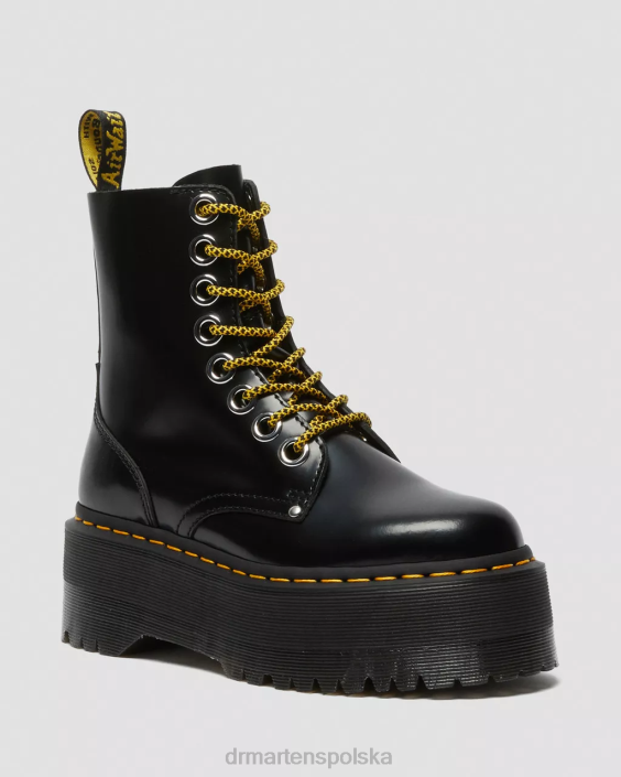 obuwie czarne masło F28B15 platformy startowe jadon max kobiety Dr. Martens