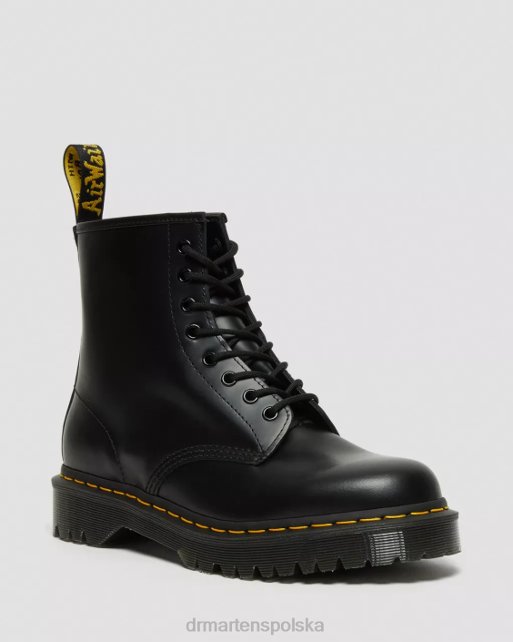 obuwie czarny gładki F28B76 Botki na platformie z gładkiej skóry 1460 bex kobiety Dr. Martens
