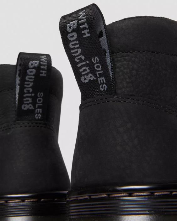 obuwie czarny frezowany nubuk wp F28B108 Buty użytkowe Bonny z frezowanej skóry nubukowej kobiety Dr. Martens