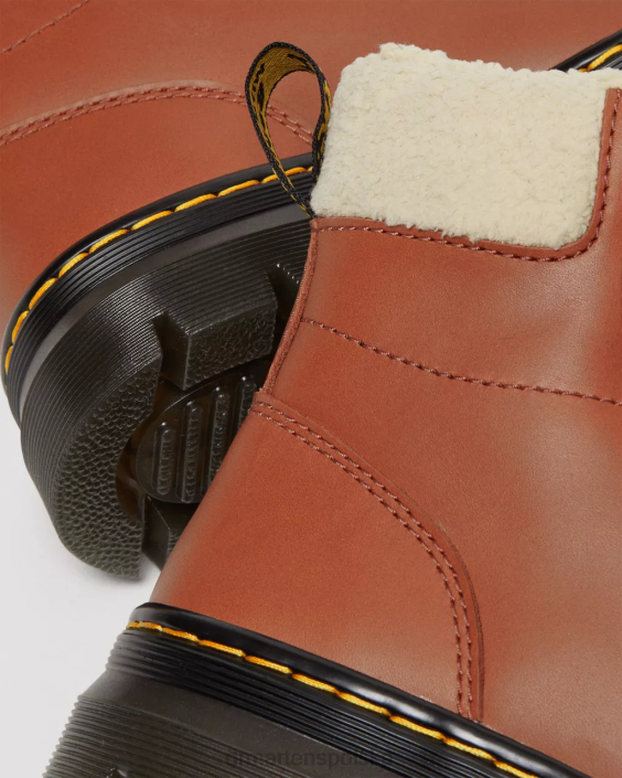 obuwie olejek pełnoziarnisty F28B113 codzienne buty z wyściółką ze sztucznego futra kobiety Dr. Martens