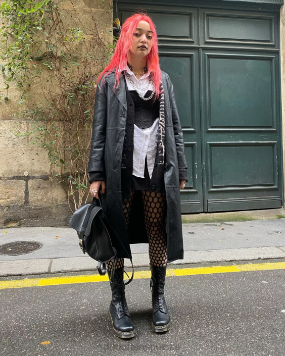 obuwie czarna Wirginia F28B362 Skórzane buty do połowy łydki 1b99 Virginia kobiety Dr. Martens