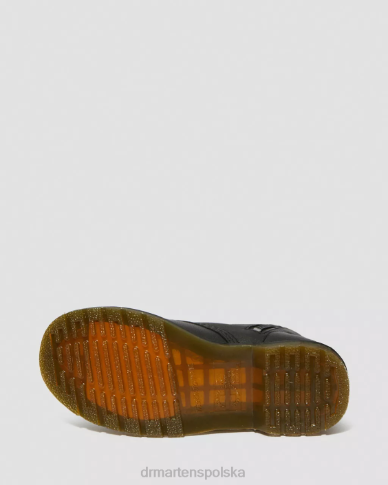 obuwie czarna Wirginia F28B363 Skórzane kozaki za kolano 1b60 Virginia kobiety Dr. Martens