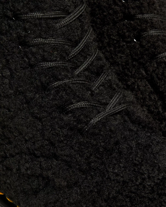 obuwie czarny lux borg F28B169 Buty ze sztucznego baranka 1460 Pascal kobiety Dr. Martens