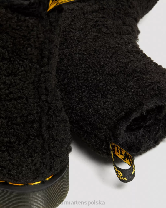 obuwie czarny lux borg F28B169 Buty ze sztucznego baranka 1460 Pascal kobiety Dr. Martens