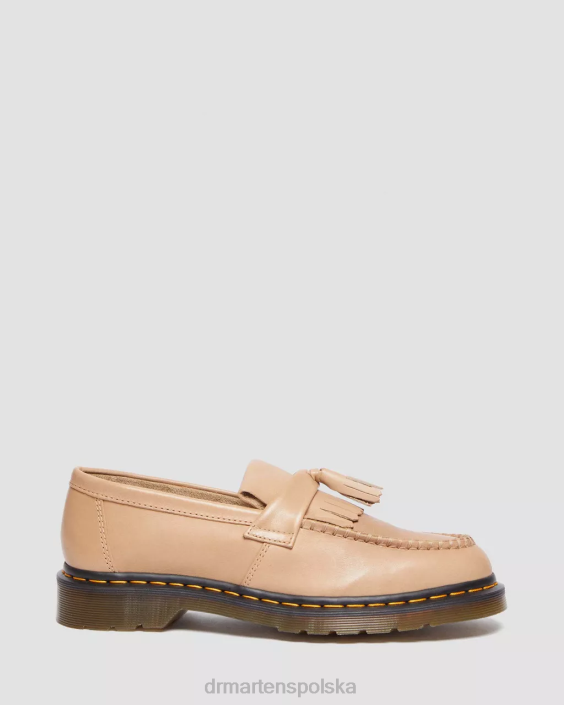 obuwie beżowa carrara F28B381 Skórzane mokasyny z frędzlami Adriana Carrary kobiety Dr. Martens