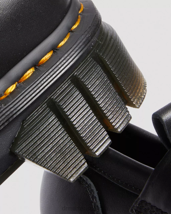 obuwie czarna nappa lux F28B369 Mokasyny na platformie Audrick Nappa lux kobiety Dr. Martens