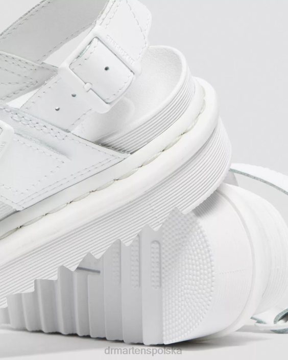 obuwie biała woda F28B352 Sandały Voss Mono Hydro ze skórzanym paskiem kobiety Dr. Martens