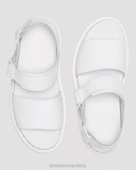 obuwie biała woda F28B352 Sandały Voss Mono Hydro ze skórzanym paskiem kobiety Dr. Martens