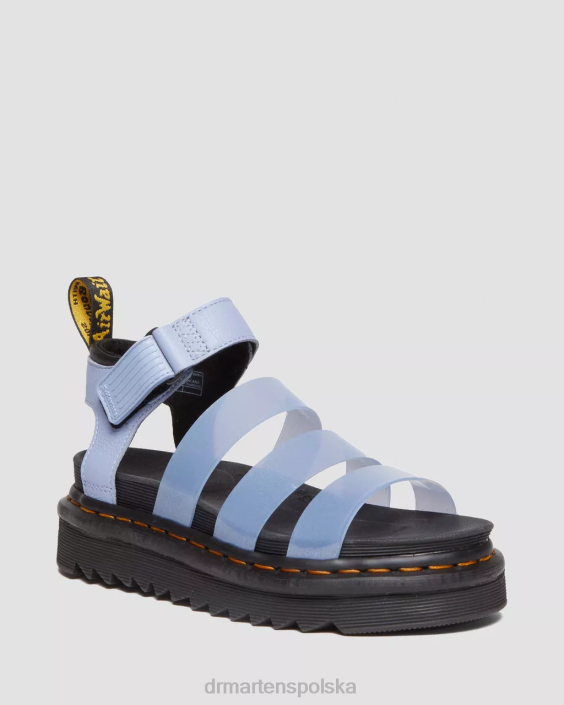 obuwie zen niebieska pisa F28B353 Sandały Blaire Jelly z brokatowym paskiem kobiety Dr. Martens