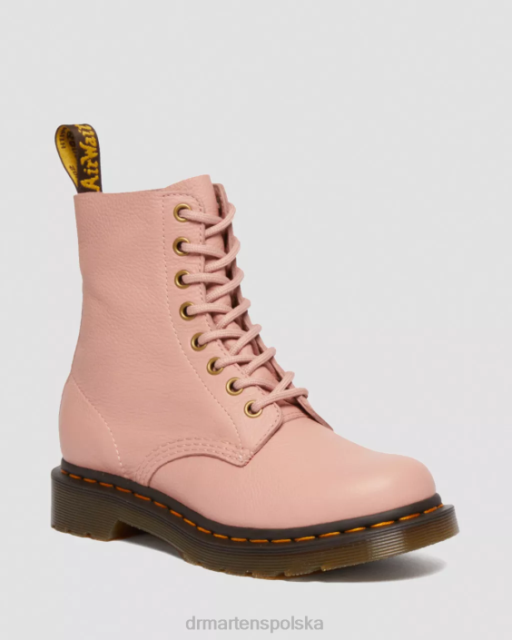obuwie brzoskwiniowo-beżowa Virginia F28B168 Skórzane buty Pascal Virginia 1460 kobiety Dr. Martens