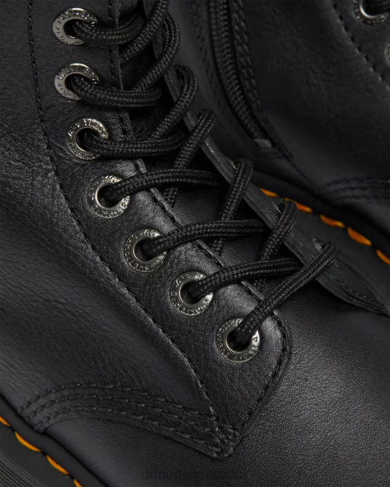 obuwie czarna pisa F28B210 Skórzane kozaki za kolano 1b60 bex pisa kobiety Dr. Martens