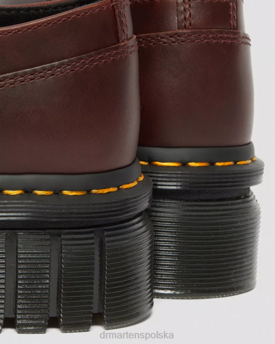 obuwie brązowy brando F28B236 Skórzane buty na platformie Audrick Brando kobiety Dr. Martens