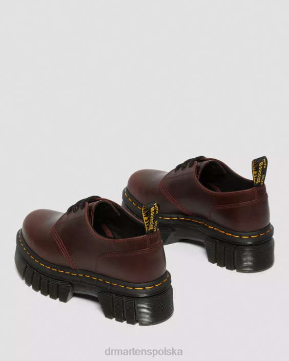 obuwie brązowy brando F28B236 Skórzane buty na platformie Audrick Brando kobiety Dr. Martens