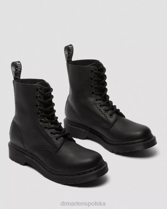 obuwie czarna Wirginia F28B54 Mono sznurowane buty 1460 Pascal kobiety Dr. Martens