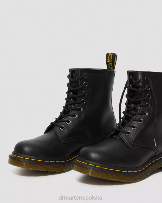 obuwie czarna napa F28B5 Sznurowane buty ze skóry nappa 1460 kobiety Dr. Martens