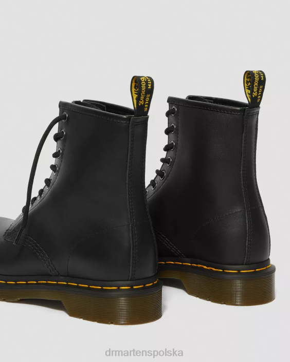 obuwie czarna napa F28B5 Sznurowane buty ze skóry nappa 1460 kobiety Dr. Martens