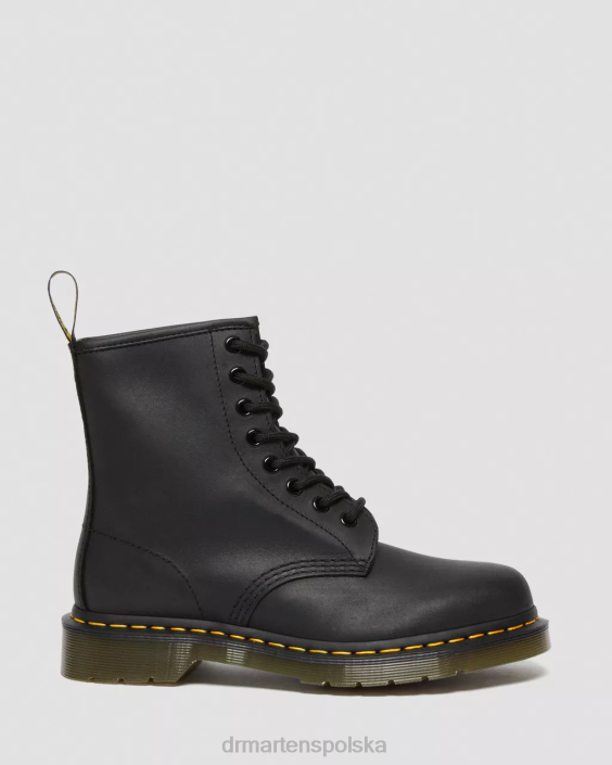 obuwie czarna tłusta skóra F28B18 Buty sznurowane 1460 z tłustej skóry kobiety Dr. Martens