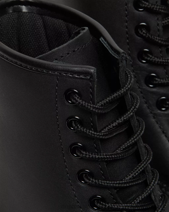 obuwie czarne przemysłowe pełne ziarno F28B386 1460 skórzane, antypoślizgowe, sznurowane buty kobiety Dr. Martens