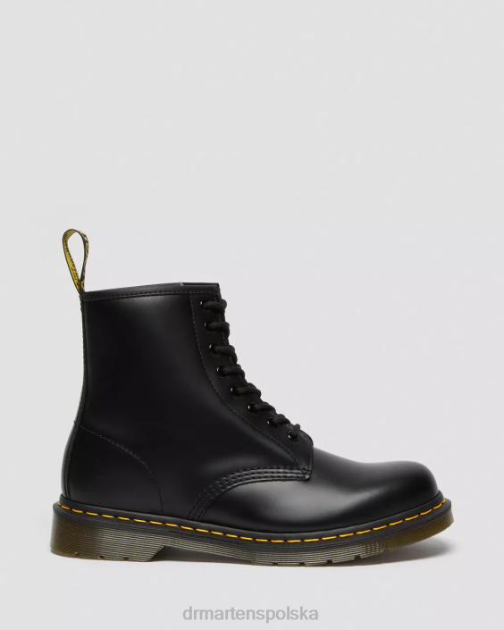 obuwie czarny gładki F28B1 Sznurowane buty z gładkiej skóry 1460 kobiety Dr. Martens