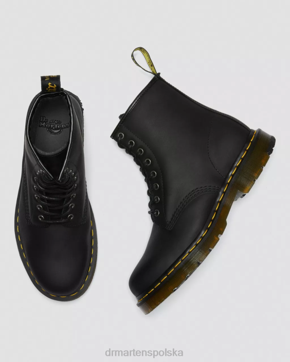 obuwie czarny pług śnieżny F28B87 Sznurowane buty zimowe 1460 dm kobiety Dr. Martens