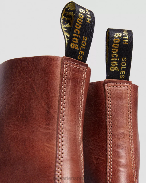 obuwie drewnobrązowy denver veg tan F28B165 Skórzane, sznurowane buty 1460 Pascal wyprodukowane w Anglii kobiety Dr. Martens