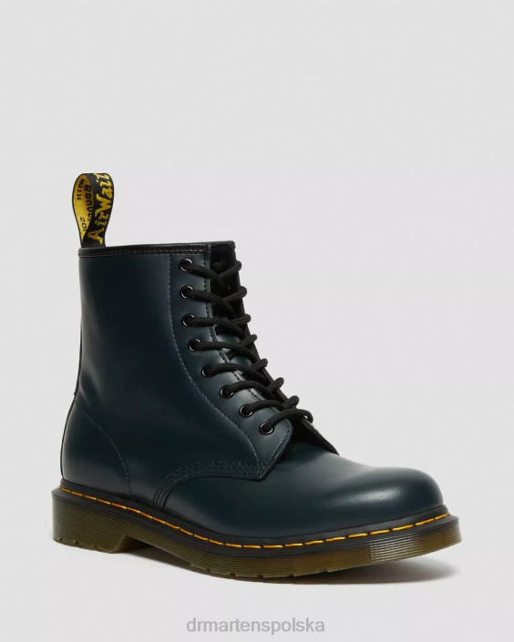 obuwie granatowy gładki F28B96 Sznurowane buty z gładkiej skóry 1460 kobiety Dr. Martens
