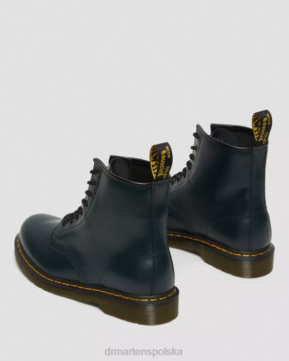obuwie granatowy gładki F28B96 Sznurowane buty z gładkiej skóry 1460 kobiety Dr. Martens