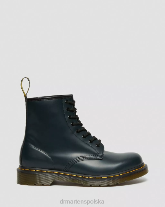 obuwie granatowy gładki F28B96 Sznurowane buty z gładkiej skóry 1460 kobiety Dr. Martens
