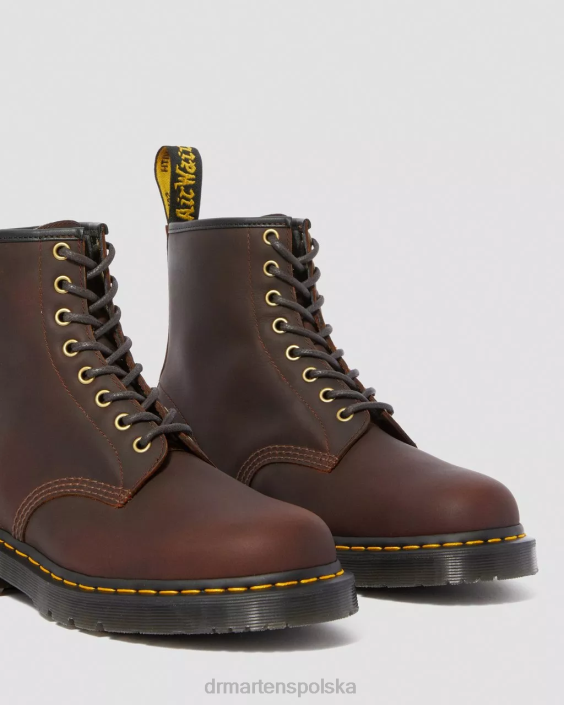 obuwie kakaowy pług śnieżny F28B184 Sznurowane buty zimowe 1460 dm kobiety Dr. Martens