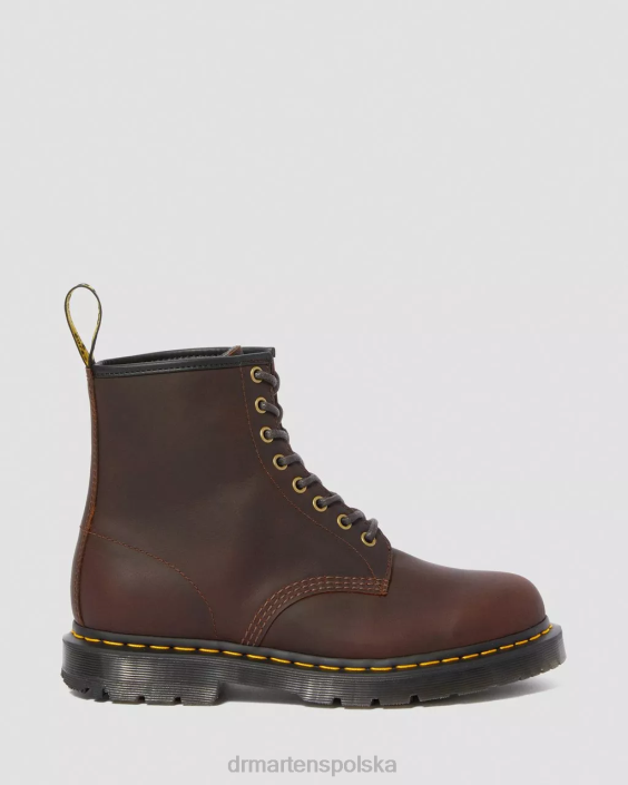obuwie kakaowy pług śnieżny F28B184 Sznurowane buty zimowe 1460 dm kobiety Dr. Martens