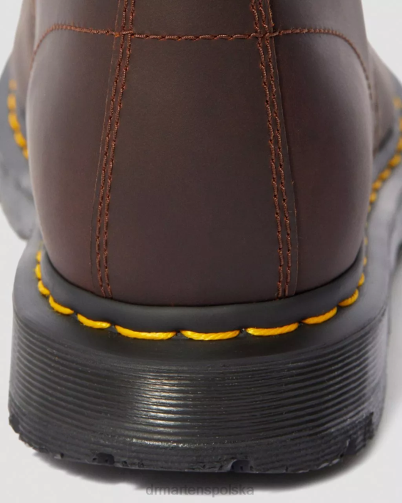 obuwie kakaowy pług śnieżny F28B184 Sznurowane buty zimowe 1460 dm kobiety Dr. Martens