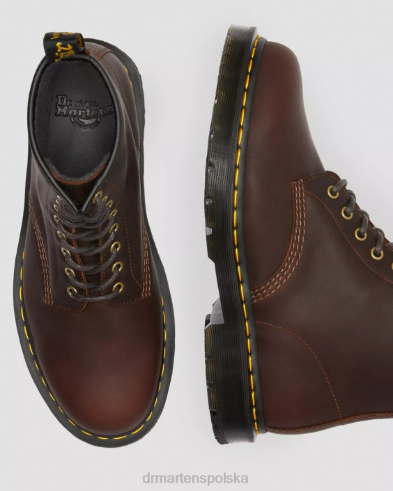 obuwie kakaowy pług śnieżny F28B184 Sznurowane buty zimowe 1460 dm kobiety Dr. Martens
