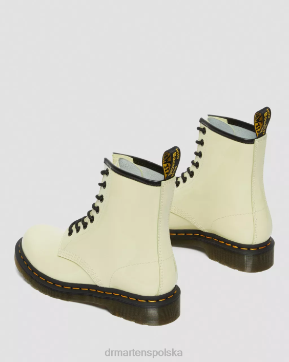 obuwie krem Lucido i lampa patentowa F28B154 Sznurowane buty ze skóry lakierowanej 1460 kobiety Dr. Martens