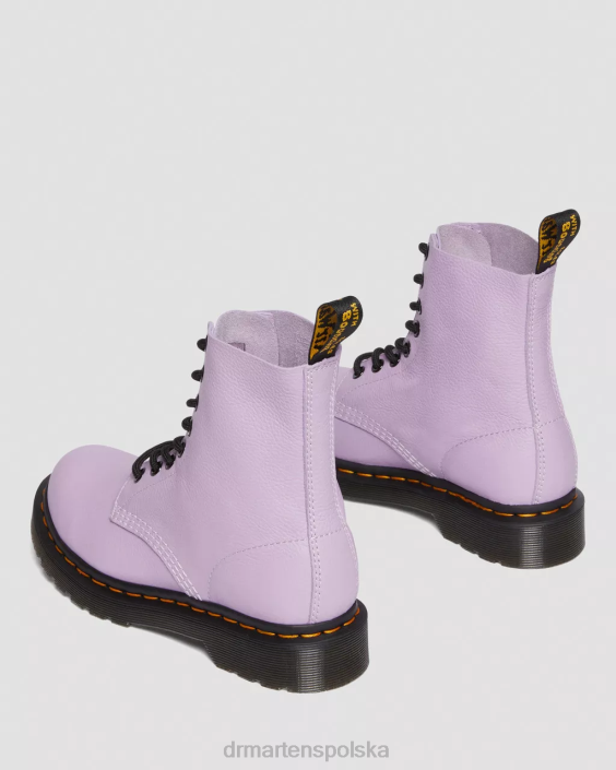 obuwie liliowa Virginia F28B192 1460 Pascal Czarne sznurowane buty z oczkami kobiety Dr. Martens